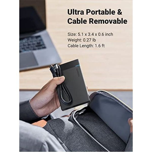 UGREEN Külső HDD ház USB 3.0 2.5", fekete