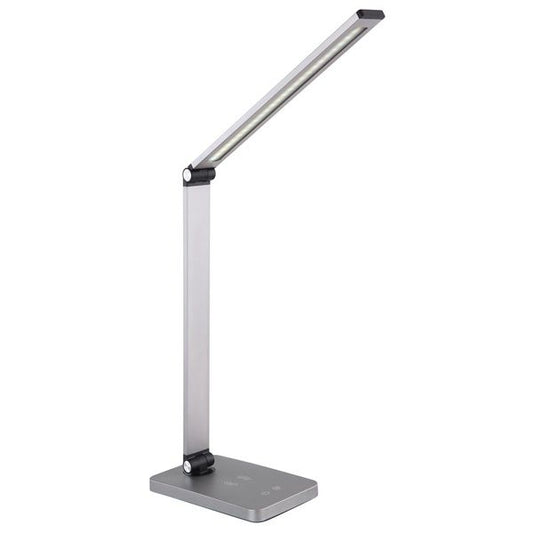 PLATINET Asztali lámpa 20W, vezetéknélküli töltővel, 5 fényárnyalat, 500Lm, IP20, ezüst