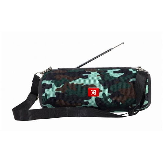 GEMBIRD hordozható hangszóró, Bluetooth, BT, FM antennával, terep mintás, camo
