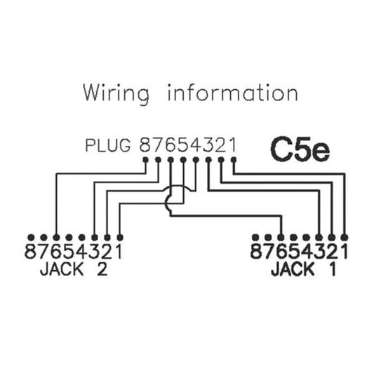VALUE T-Adapter, Ethernet UTP, CAT5e, fehér