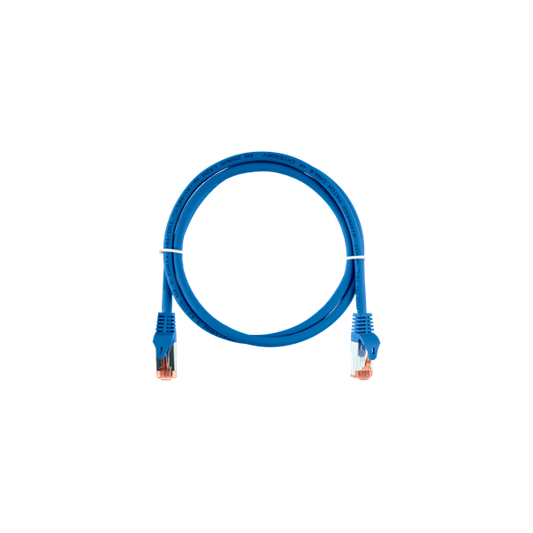 NIKOMAX Patch kábel S/FTP CAT6a LSOH, Essential Series,  3m, kék