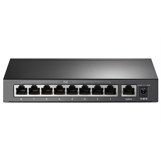 TP-LINK PoE Switch 9x100Mbps (8xPOE+), Fémházas Asztali, TL-SF1009P