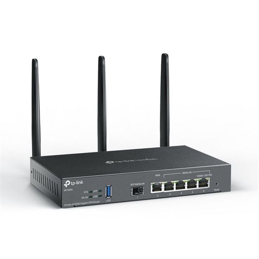 TP-LINK OMADA Vezetékes AX3000 VPN Router 1xWAN(1000Mbps) + 4xLAN(1000Mbps) + 1xSFP + 1xUSB3.0, ER706W