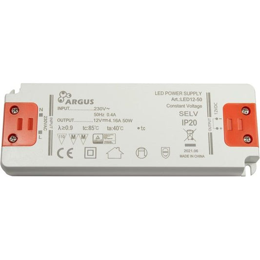 ARGUS LED driver, LED12-50, 12V, 50W