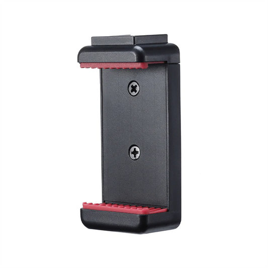 ULANZI ST-07 telefon tartó adapter állványhoz, vakupapucs adapterrel, fekete piros