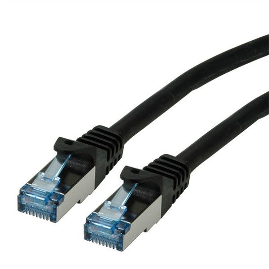 ROLINE Patch kábel S/FTP PATCH CAT6a LSOH,    1m, fekete