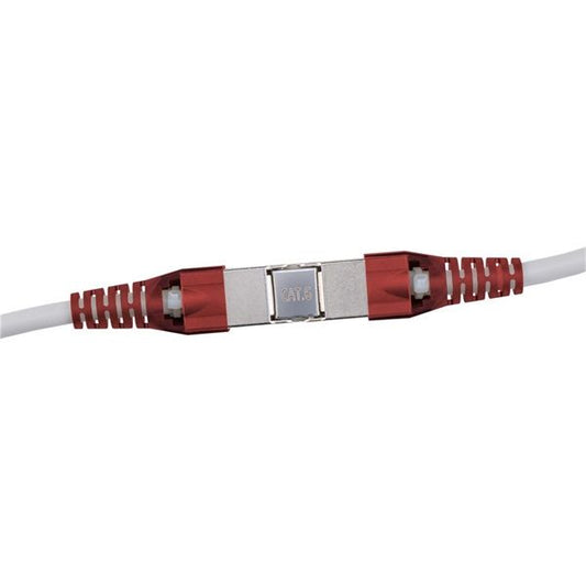 PREMIUMCORD Patch Kábel beltéri coupler, Toldó, STP CAT6, moduláris, szerszám nélkül szerelhető, szürke