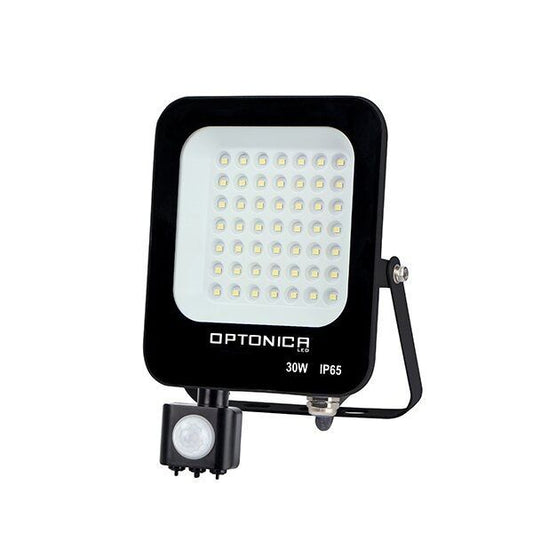 OPTONICA LED Reflektor, 30W, mozgásérzékelős, fehér fény, 2700Lm, 3000K - IP65 - (Az FL5861 kiváltója)