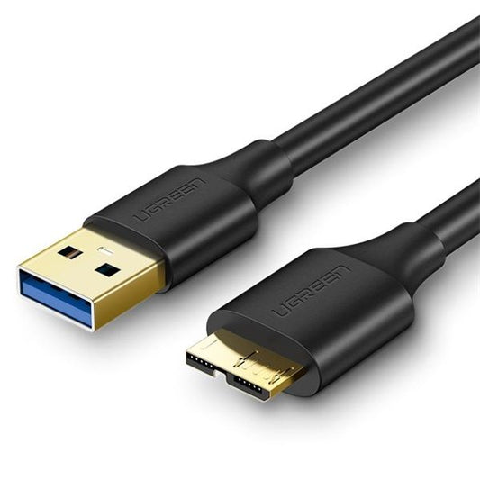 UGREEN Kábel USB 3.0 USB-A - Micro B USB 3.0, 5 Gbps, M/M, 1m, fekete
