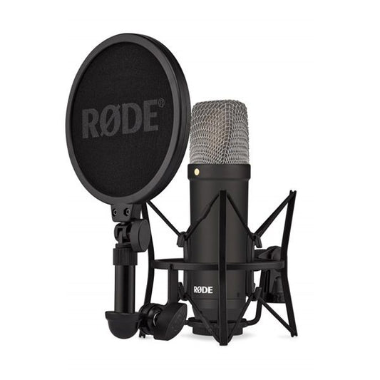 RODE NT1 Signature Series nagymembrános kondenzátor stúdió mikrofon csomag, fekete
