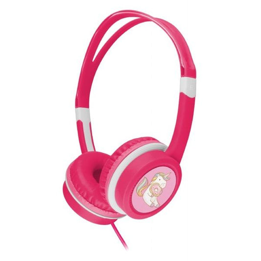 GEMBIRD Headset, Jack, Gyerek fejhallgató hangerő-szabályozóval, rózsaszín/pink