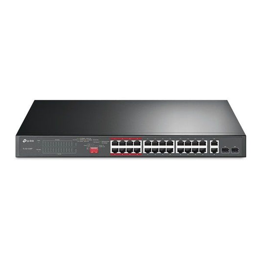 TP-LINK PoE Switch 24x100Mbps + 2x1000Mbps, TL-SL1226P
