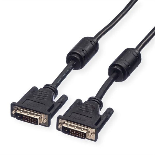 ROLINE Kábel DVI Dual Link,(24+1),  M/M, 1m, fekete