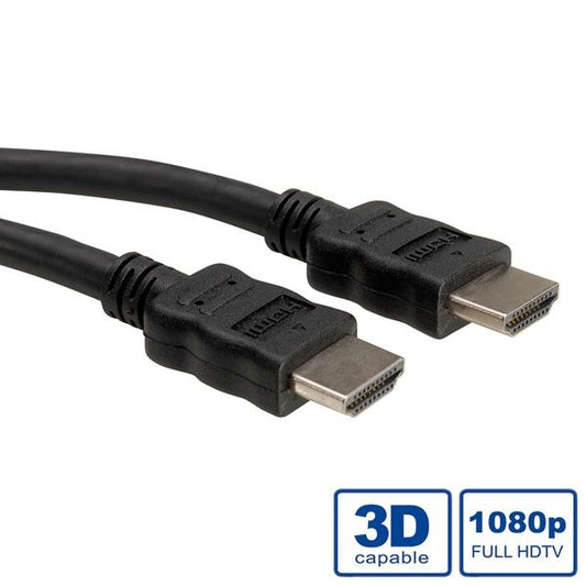 ROLINE Kábel HDMI - HDMI, High Speed, 1080p@60Hz, M/M, 15m, fekete