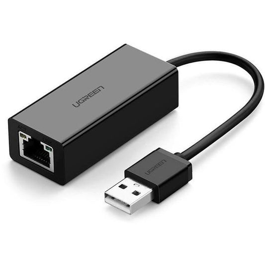 UGREEN USB 2.0 10/100Mbps Ethernet Adapter, fekete