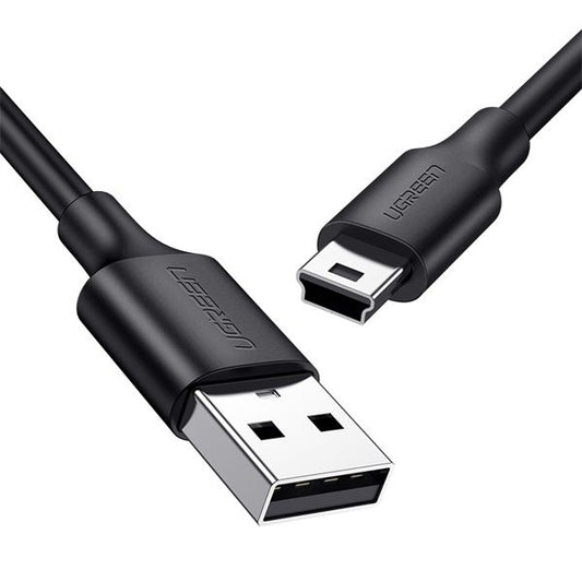 UGREEN Kábel USB 2.0 USB-A Mini USB, 5 Pin, 480 Mbps, M/M, 2m, fekete