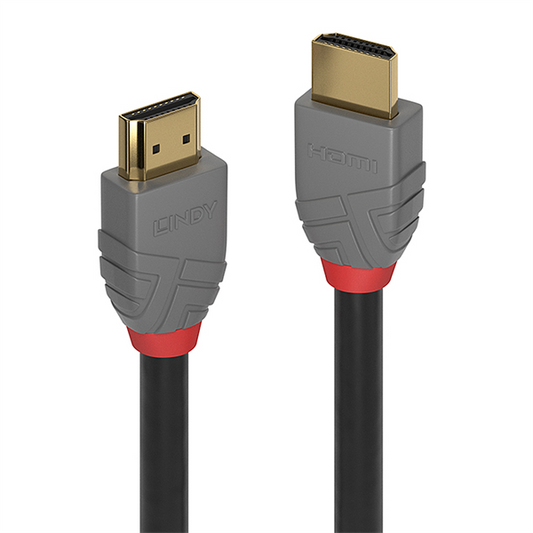 LINDY Kábel HDMI 2.0 HDMI - HDMI, High Speed Anthra Line, 4K@60Hz, M/M,   2m, fekete