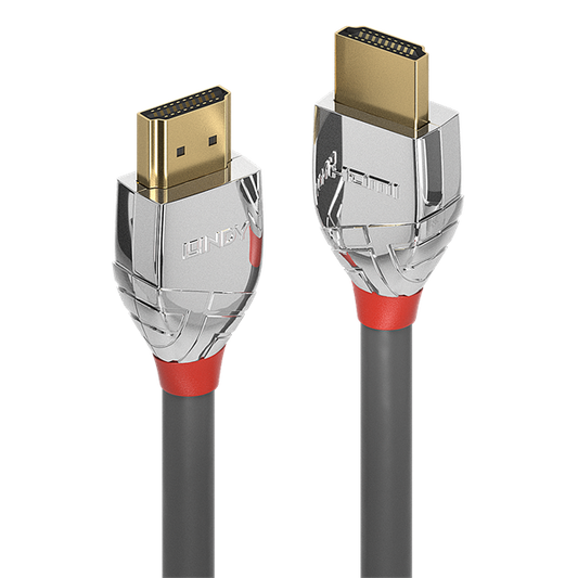 LINDY Kábel HDMI 2.0 HDMI - HDMI, Cromo Line, 4K@60Hz, M/M,   5m, szürke