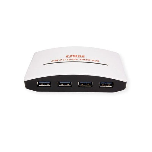ROLINE HUB USB 3.2 Gen 1, 4x USB-A, 4 port, fehér