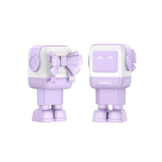 UGREEN hálózati töltő Uno robot, RG, 65W, 3 Port, GaN, rózsaszín, lila