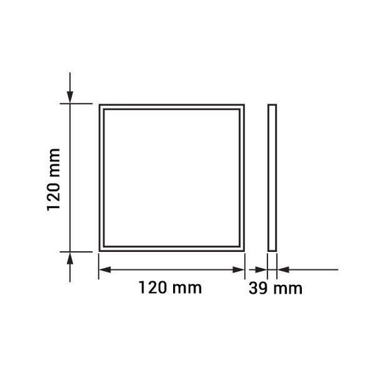 OPTONICA LED Panel, falra szerelhető, négyszögletes, 6W, meleg fehér, 420 Lm, 2800K - 2238