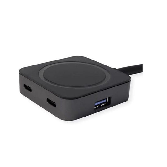 VALUE Hub USB 3.2 USB-C - USB-A - 2x USB-A, 2x USB-C 10m, fekete