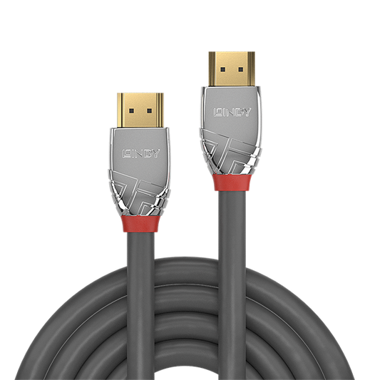 LINDY Kábel HDMI 2.0 HDMI - HDMI, Cromo Line, 4K@60Hz, M/M, 10m, szürke