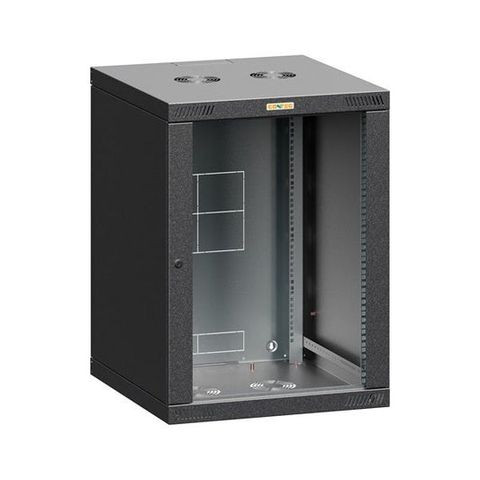 CONTEG Fali rack 19" - RQN-12-60/60, fekete
