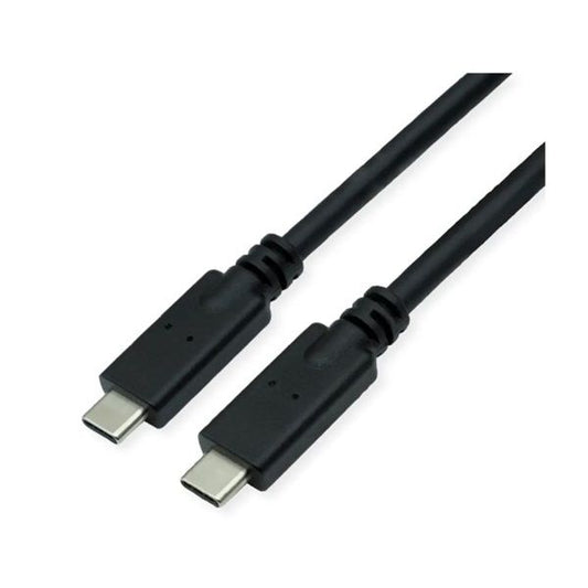ROLINE Kábel USB 3.2 Gen 2 C - C, M/M, 10Gbit/s, PD, 20V5A - 100W, 8K@60Hz, Emark-al, Video Support, 7m, fekete