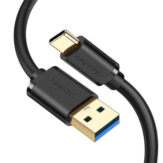 UGREEN Kábel USB 3.0 USB-A - USB-C, 5 Gbps, 18W, M/M, 2m, fekete