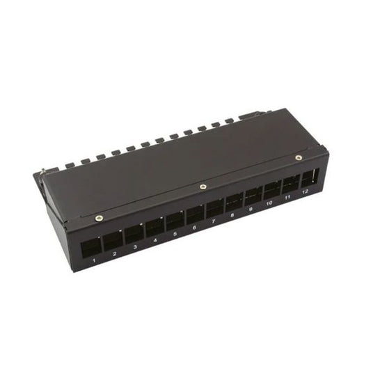 VALUE Patch panel Moduláris CAT6 12 Port, szürke