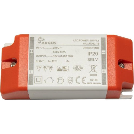ARGUS LED driver, LED12-15, 12V, 15W