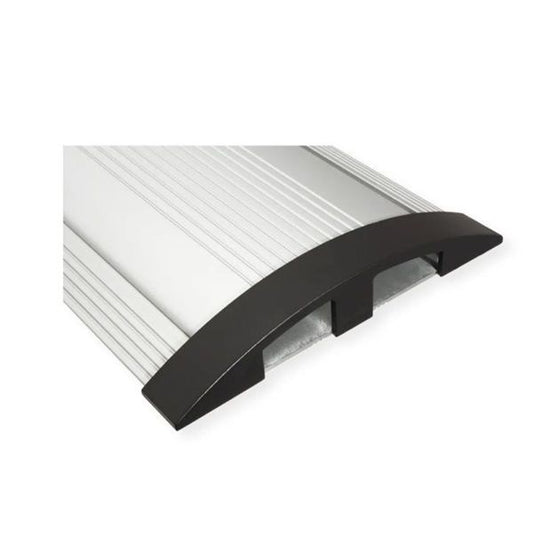 ROLINE Taposó csatorna, 2-csatornás, alumínium, padlókábel burkolat, 92 x 22 mm, ezüst, 1,1 m